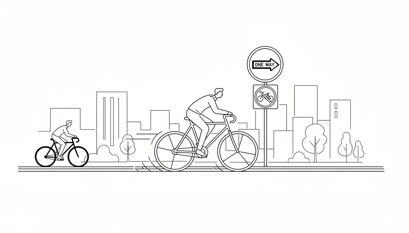 なぜ一方通行でも自転車は左端を走るのか